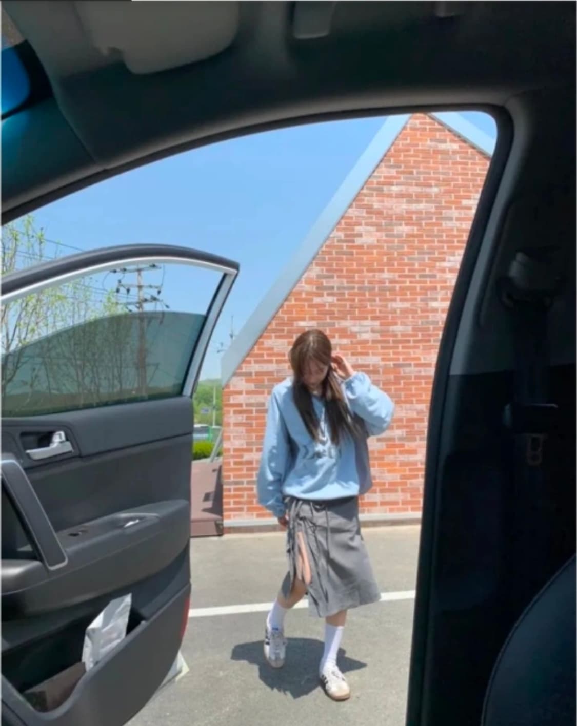 썸머무드 리본 트임 스커트 상품이미지2