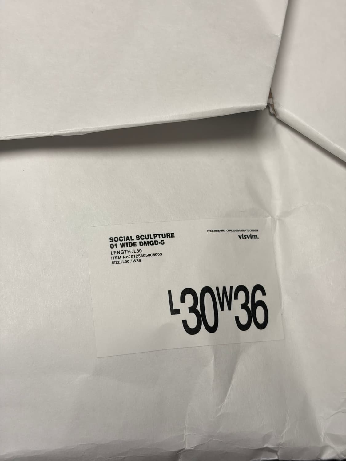 VISVIM SOCIAL SCULPTURE 01 WIDE DMGD-5 상품이미지3