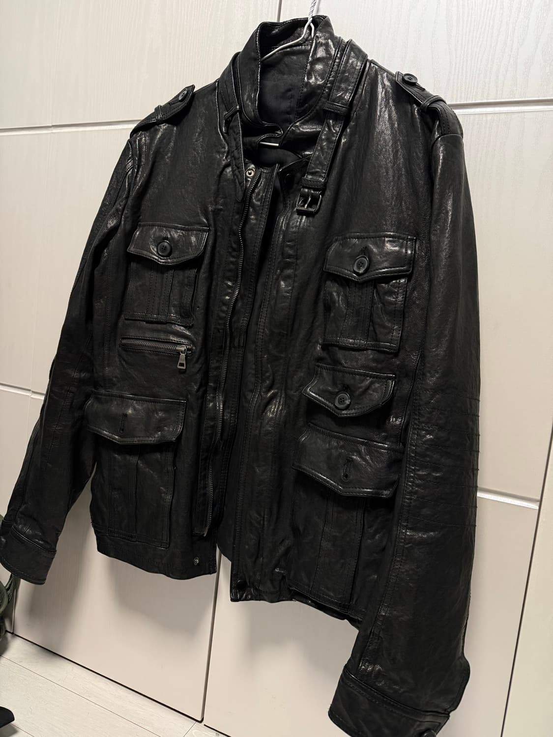 램스킨 레더자켓 상품이미지1