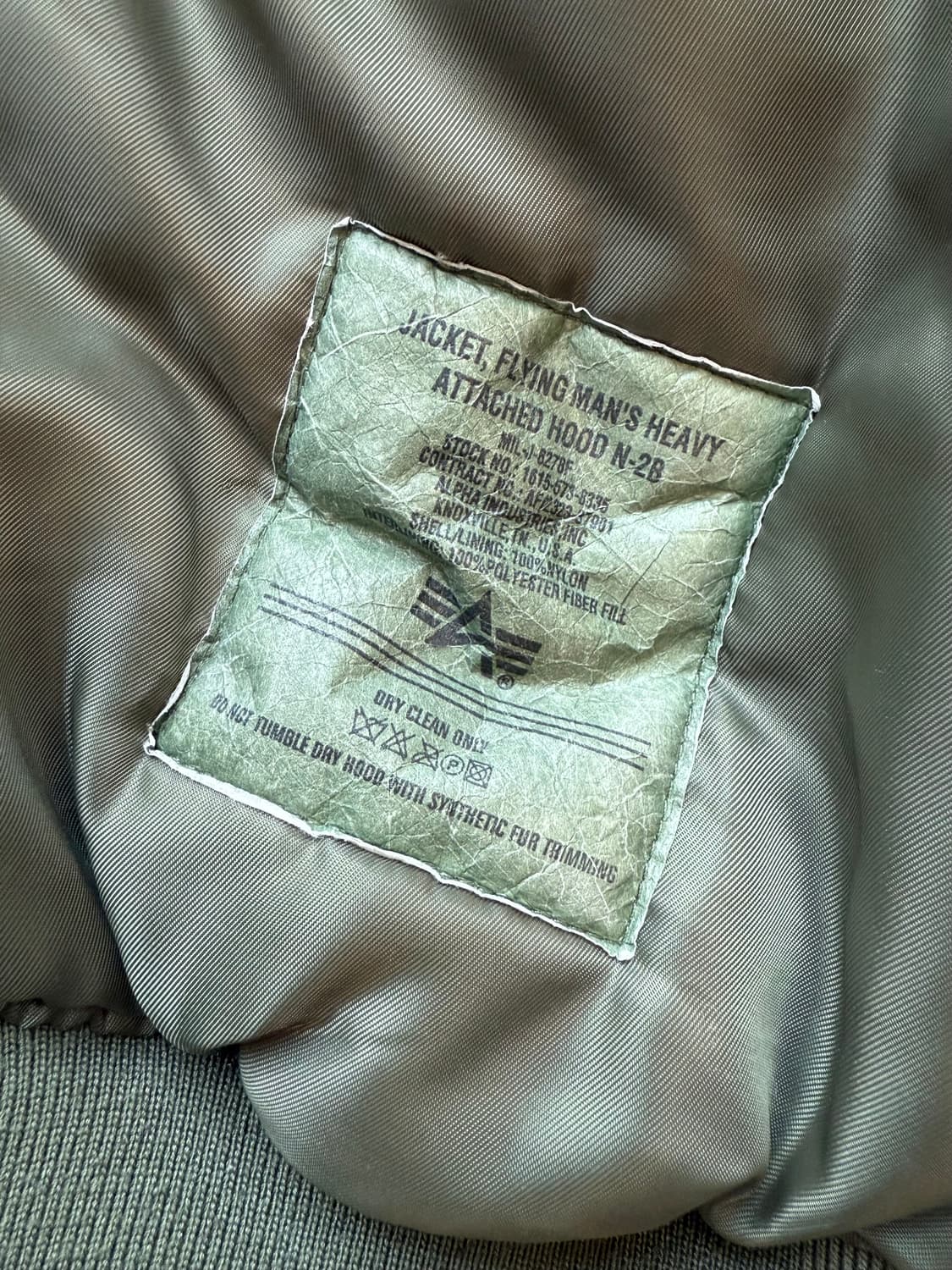 알파인더스트리 n3b 봄버 야상 상품이미지7