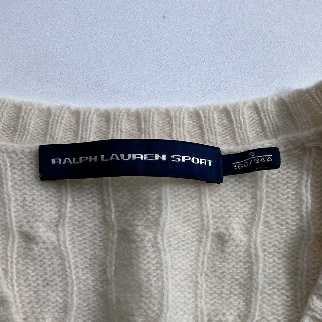 폴로 랄프로렌 화이트 울 니트  상품이미지5