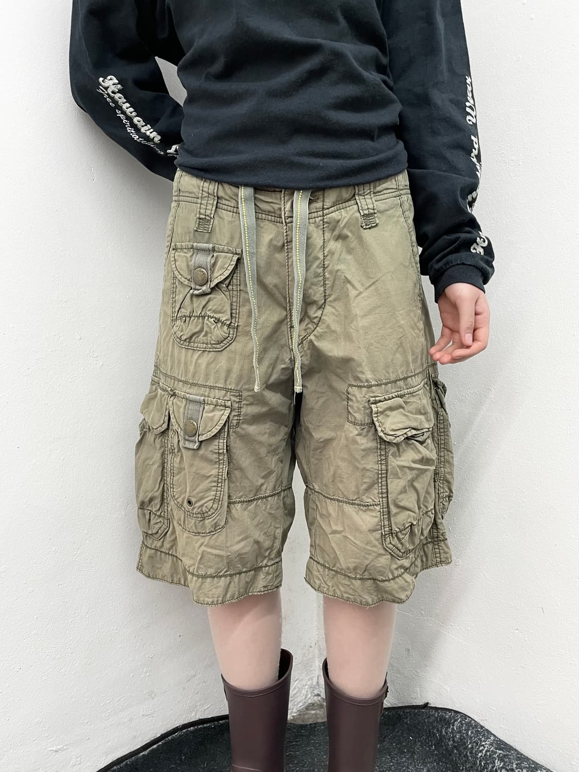 멀티포켓 카키 카고팬츠 상품이미지1