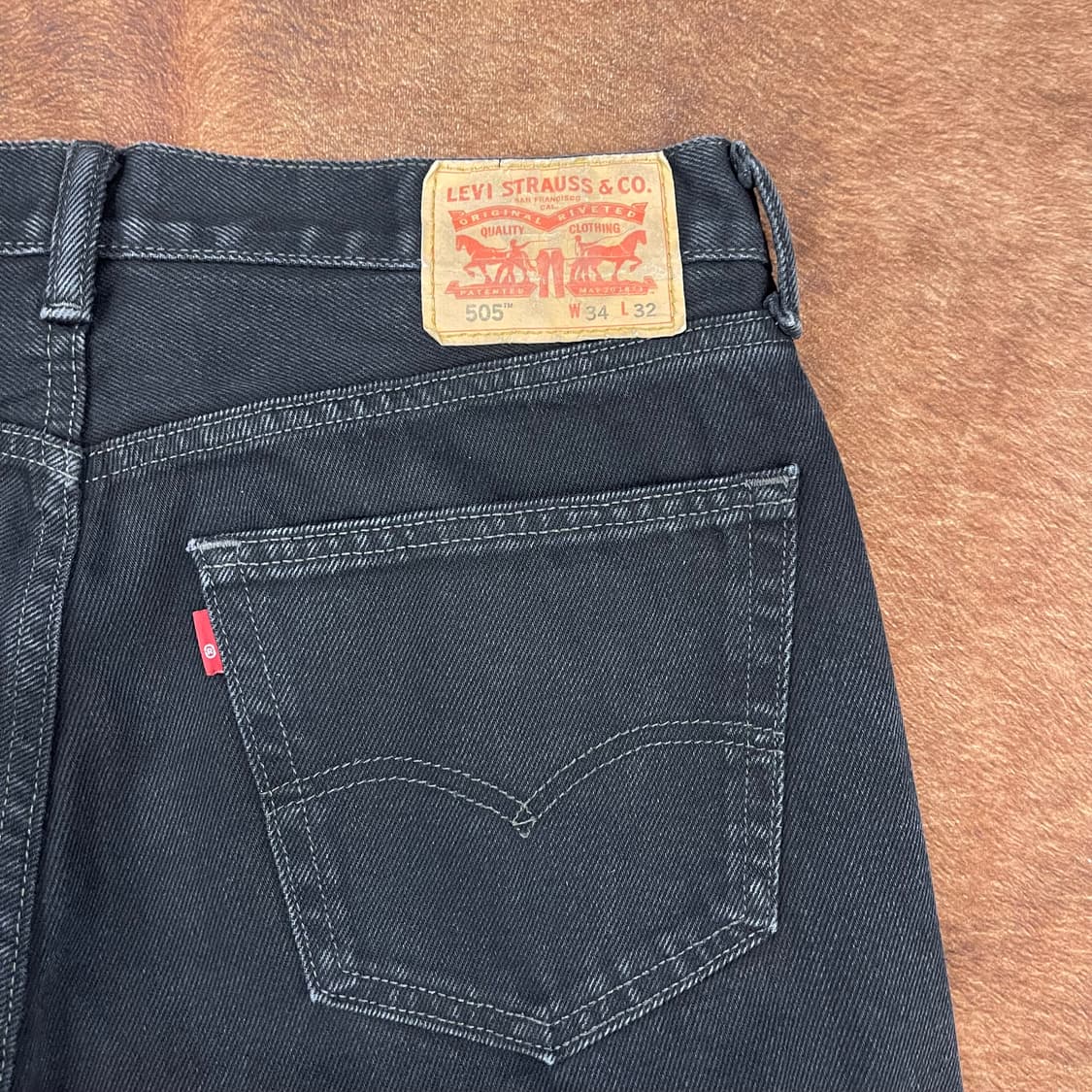 00's Levi's 505 블랙 w34l32 상품이미지10