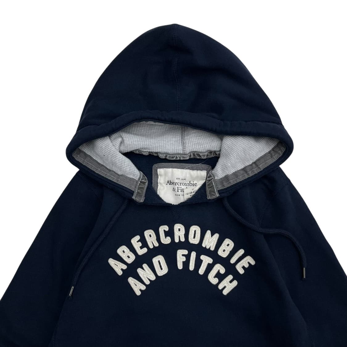 리스트 아베크롬비 센터로고 네이비 후드 L 상품이미지4