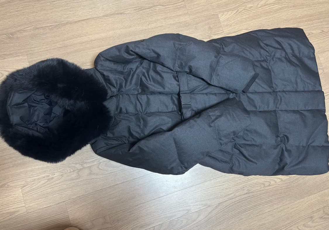 미착용 코오롱 프리미엄 울 스노우문 90 벨트 롱패딩 안타티카 상품이미지3