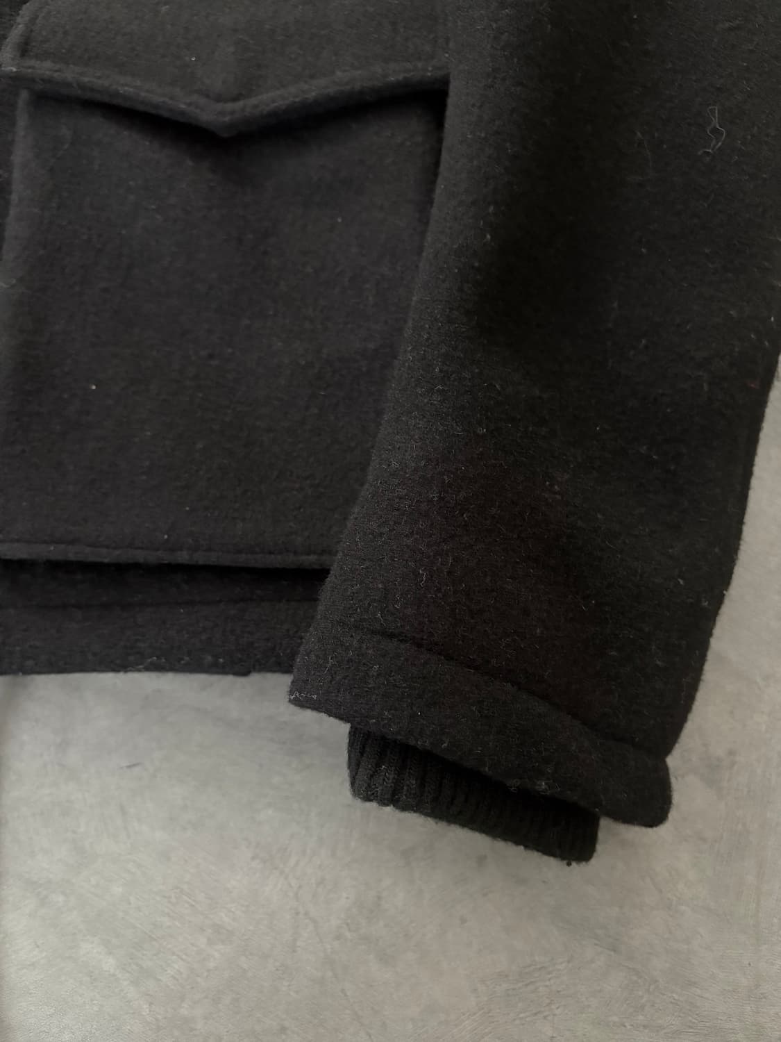 vanson 밴슨 블랙 울 후드 자켓 상품이미지8