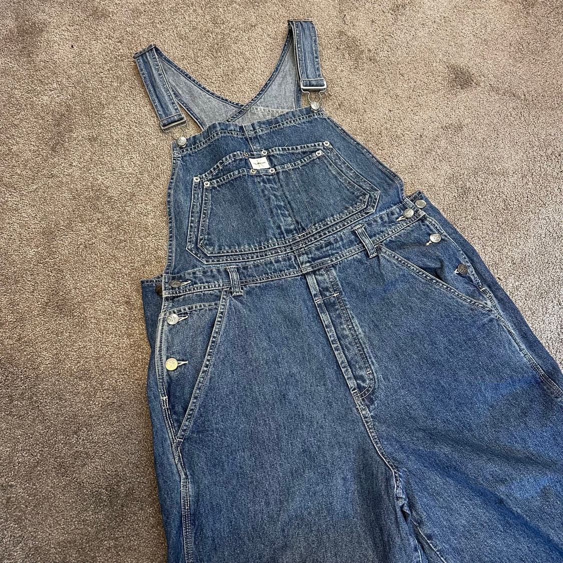 캘빈클라인 중청 데님 카펜터 오버롤L 상품이미지5