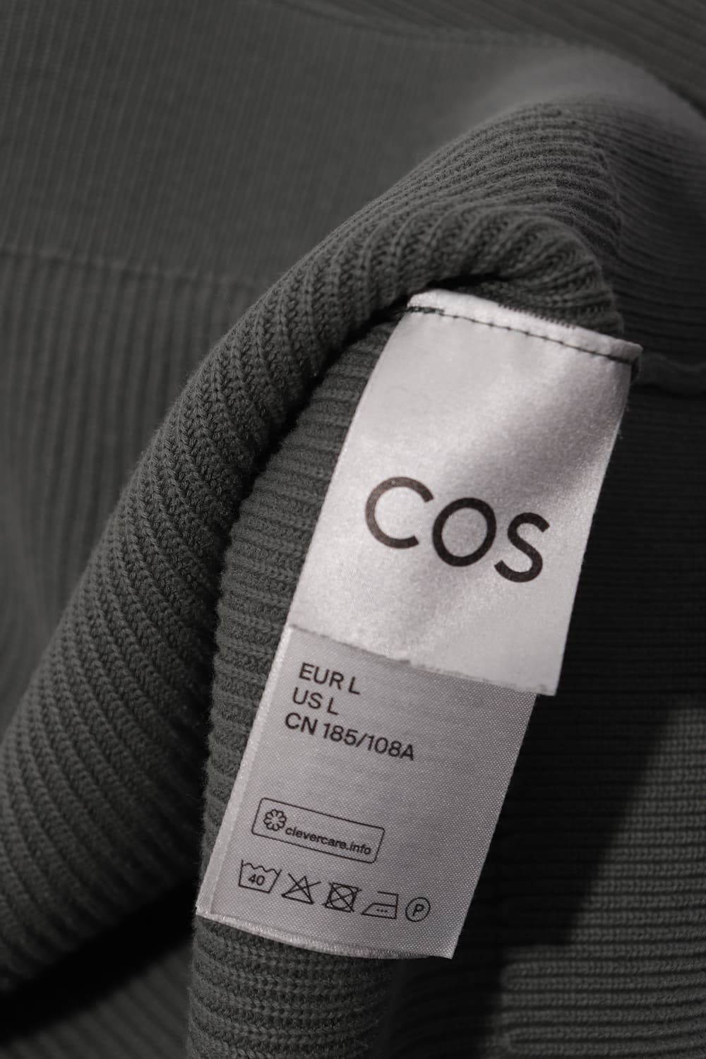 COS 카키 레귤러핏 코튼 니트 size L 상품이미지6