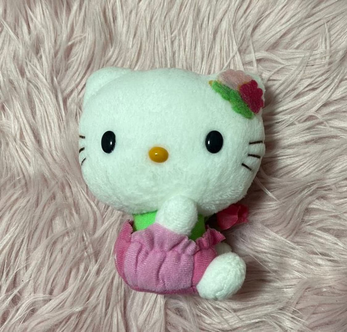 고전 빈티지 꽃 요정 산리오 플라워 키티 인형 고전키티 마스코트  상품이미지1