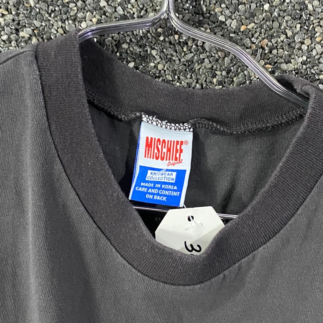 미스치프 미들로고 슬리브리스 B3777 상품이미지4