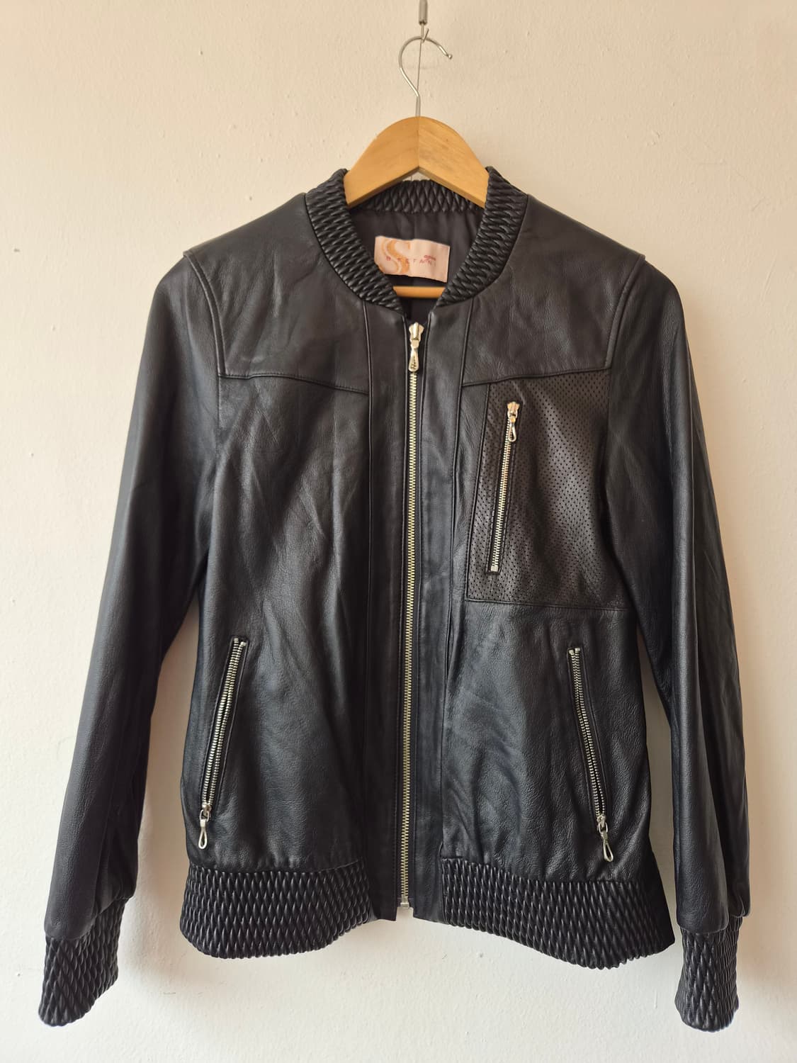 스테파니 여성  블랙양가죽자켓 55사이즈 상품이미지2