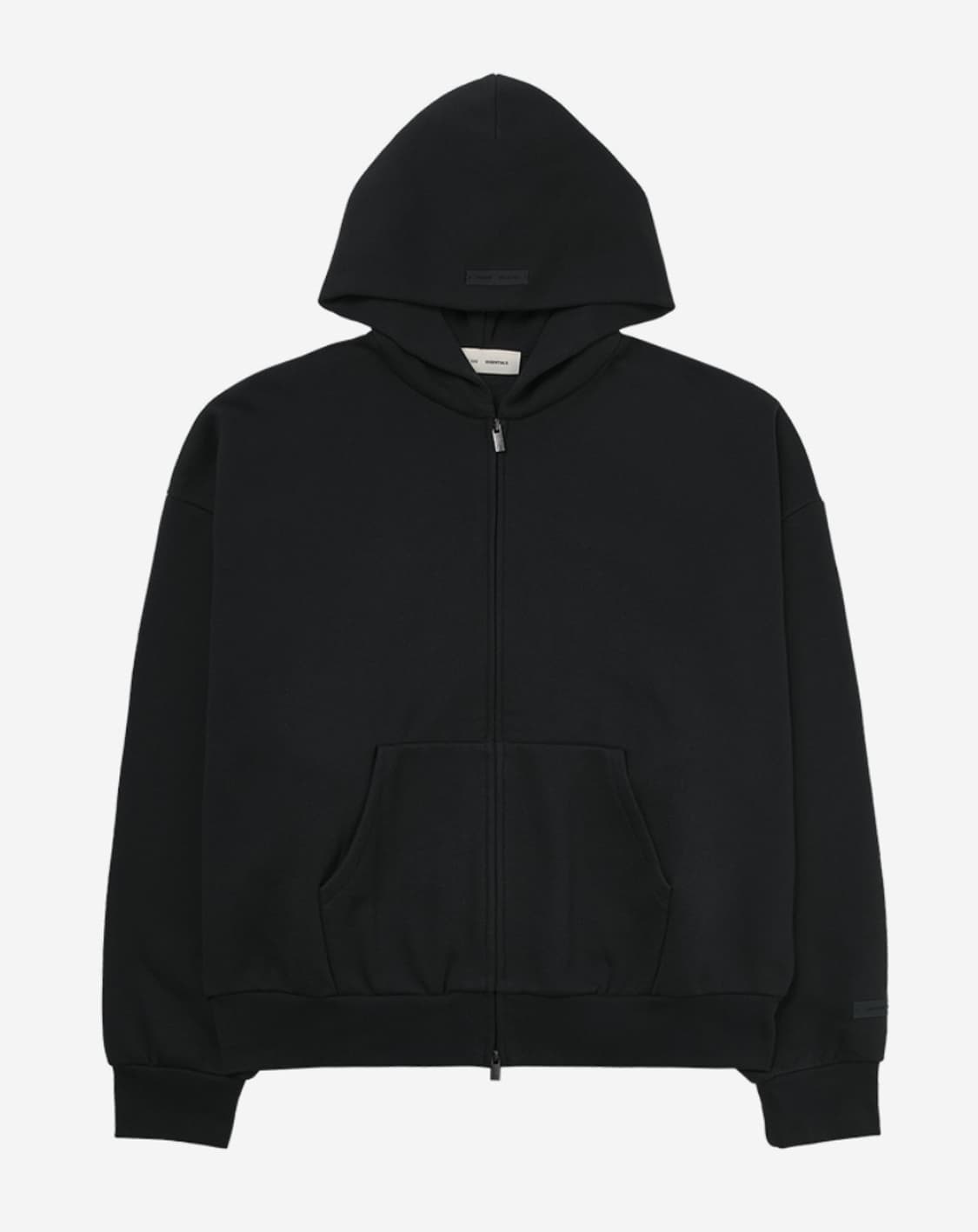 [새상품] 에센셜 클래식 플리스 후드집업 제트 블랙 S M 상품이미지2