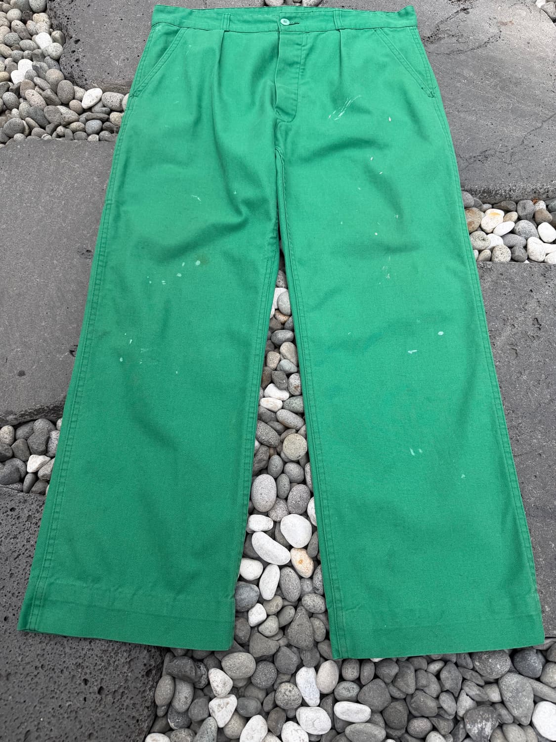 80s Le BEAU-FORT DISTRESSED 페인트 프렌치워크팬츠 상품이미지4