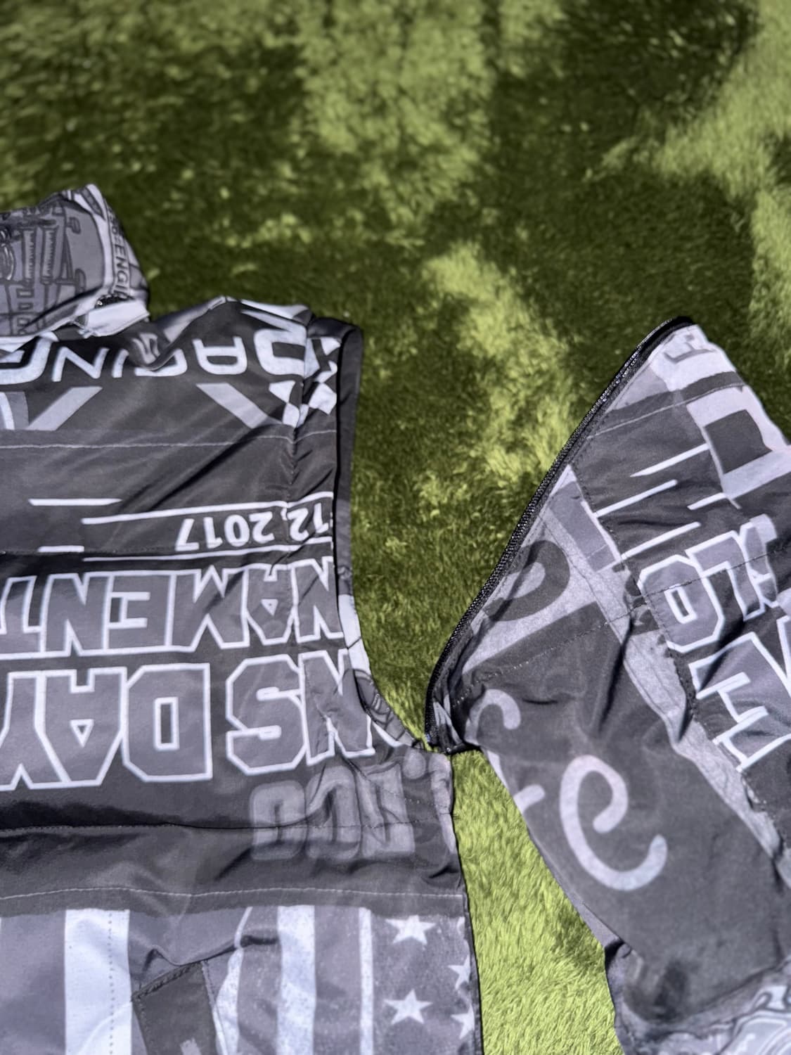 [2] JOEGUSH 조거쉬 패치워크 프린트 2in1 푸퍼 자켓 패딩 상품이미지6