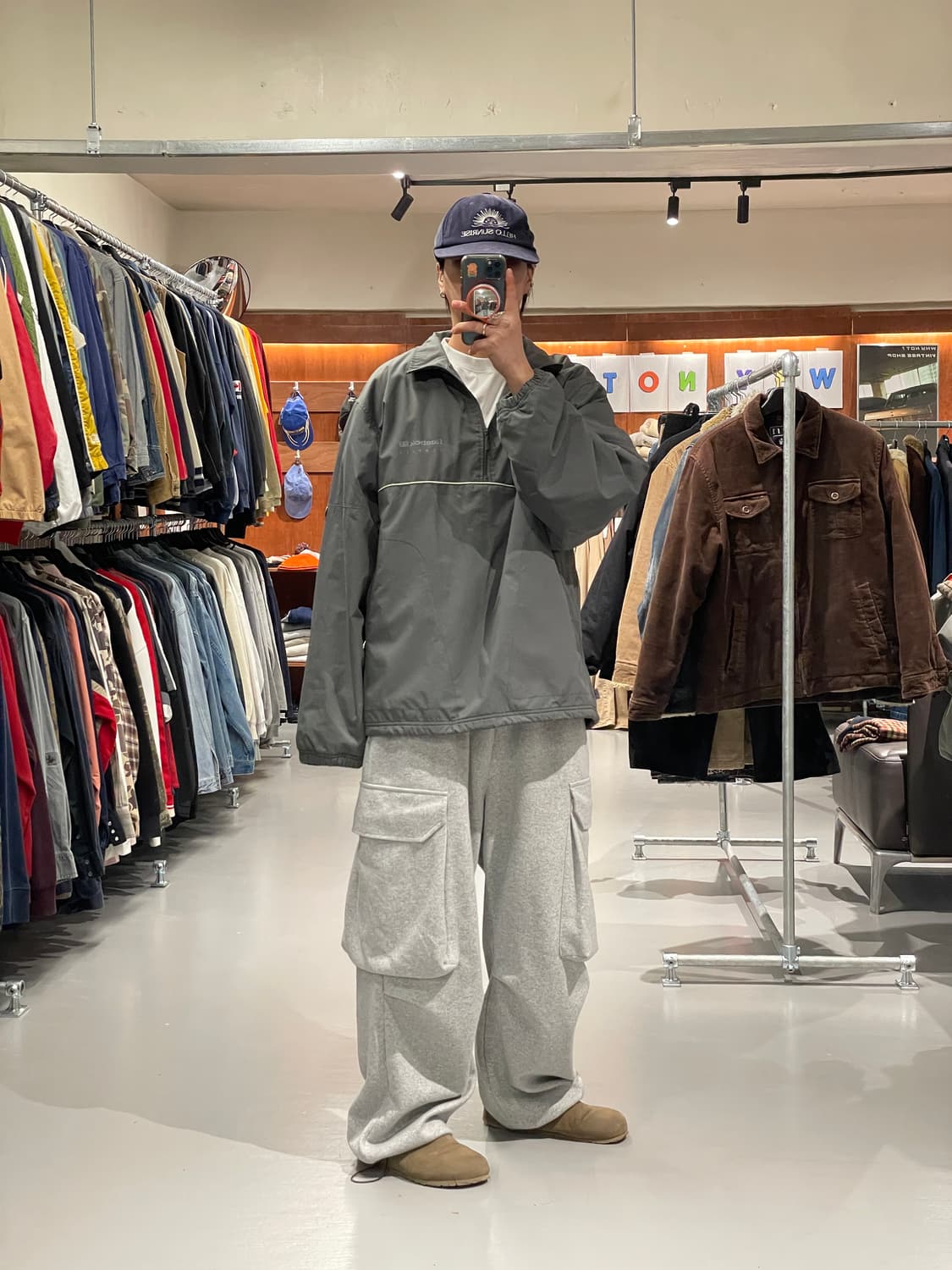 리복 플리스 반집업    상품이미지5