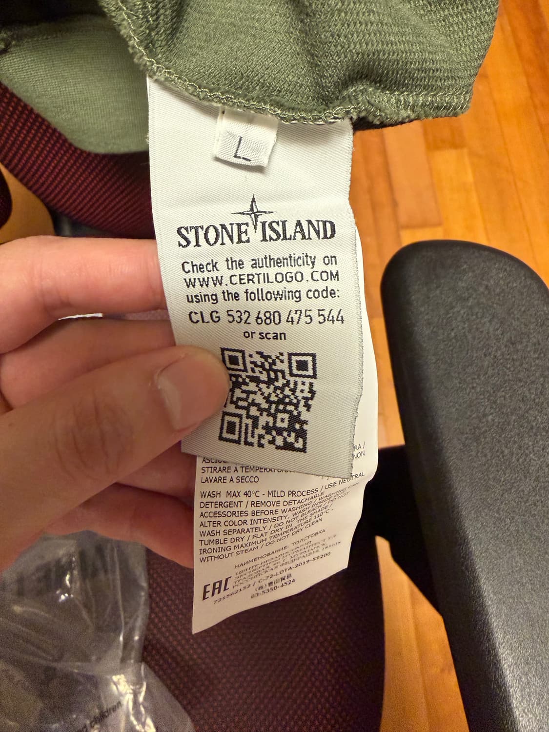 [A급] 스톤아일랜드 가먼트 다잉 맨투맨 (정품인증) /저렴하게 올려요 상품이미지4
