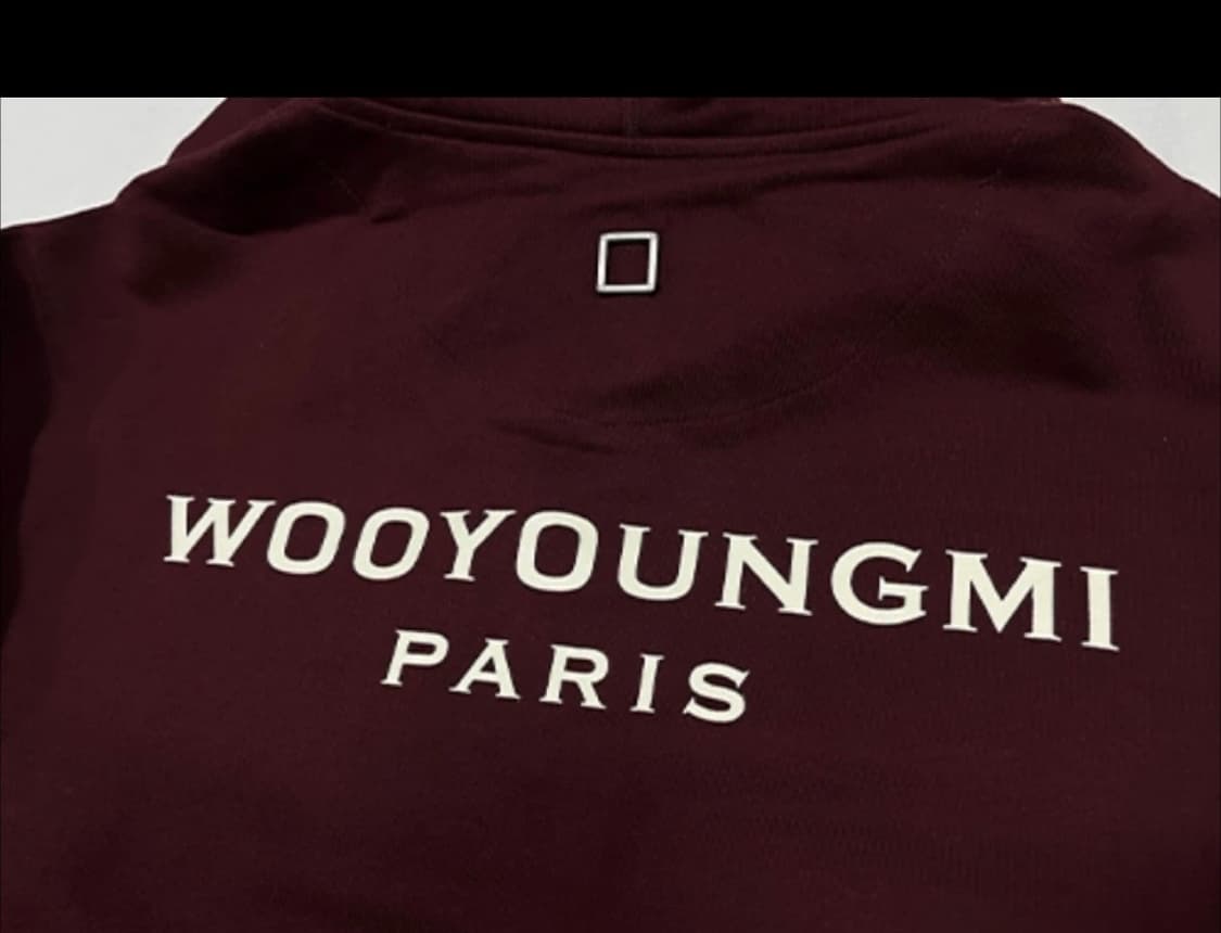 우영미 버건디 후드티 24fw 44사이즈 ss급 팝니다 상품이미지5