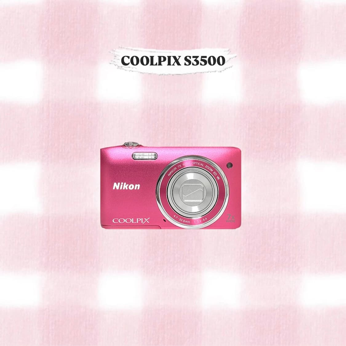 니콘 쿨픽스 S3500 핑크 빈티지디카 상품이미지1