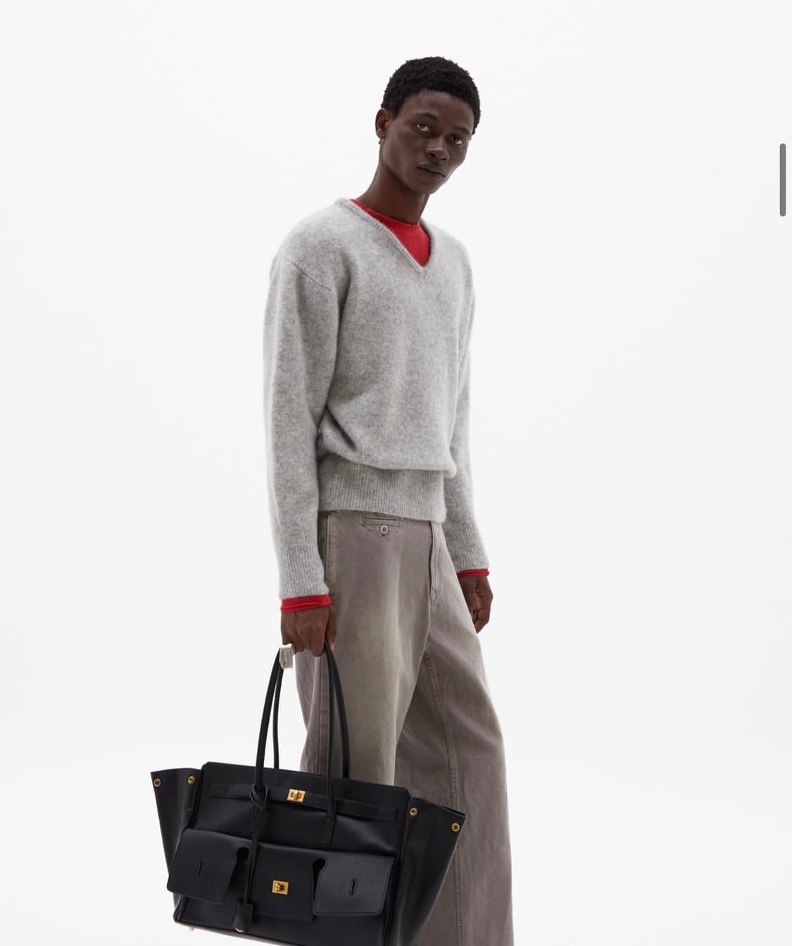 [타일레] V-NECK SWEATER CLOUD GREY 2size 상품이미지3