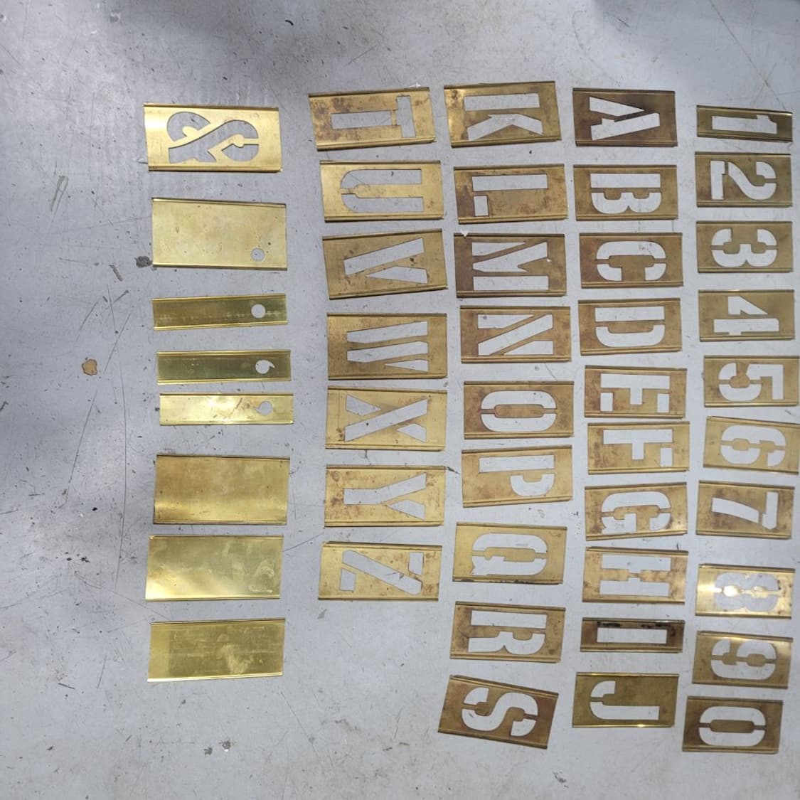 미 황동 스텐실 상품이미지2