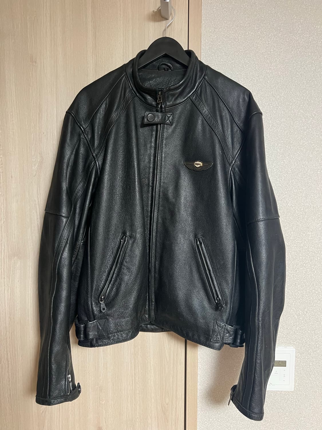 할리데이비슨 100주년 레이싱 레더 바이커 가죽 자켓 샘플 L 상품이미지1