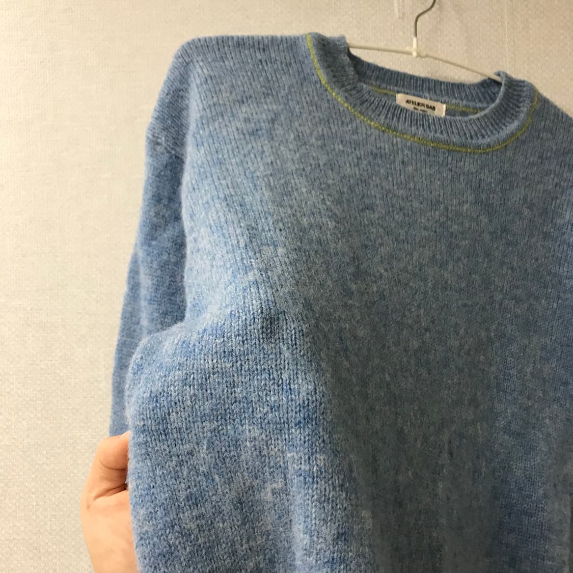 ATELIER SAB blue knit 블루 라운드 니트 상품이미지7