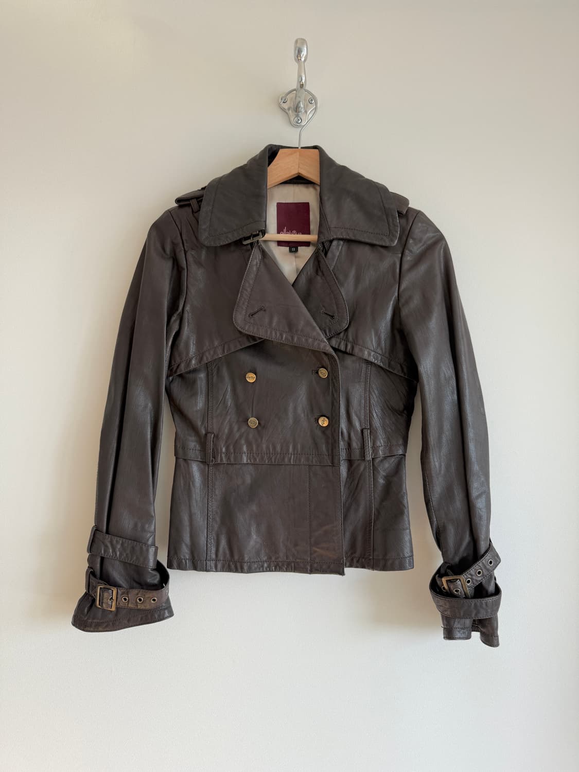 Pre owned 산양가죽 레더 자켓 상품이미지1