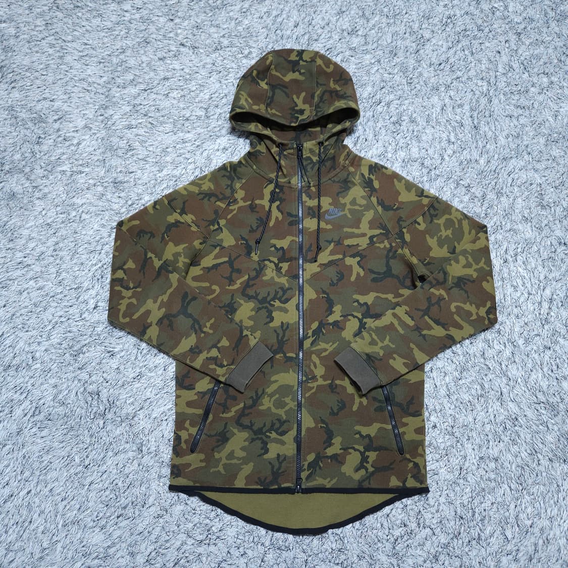 나이키) L 남자 테크플리스 카모 후드집업 / 왕눈이샵 상품이미지1