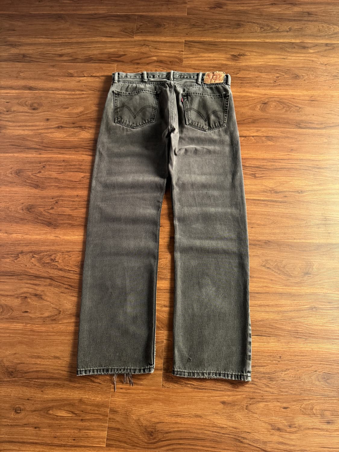 [38]00's 리바이스 505 흑청 데님 팬츠 상품이미지6