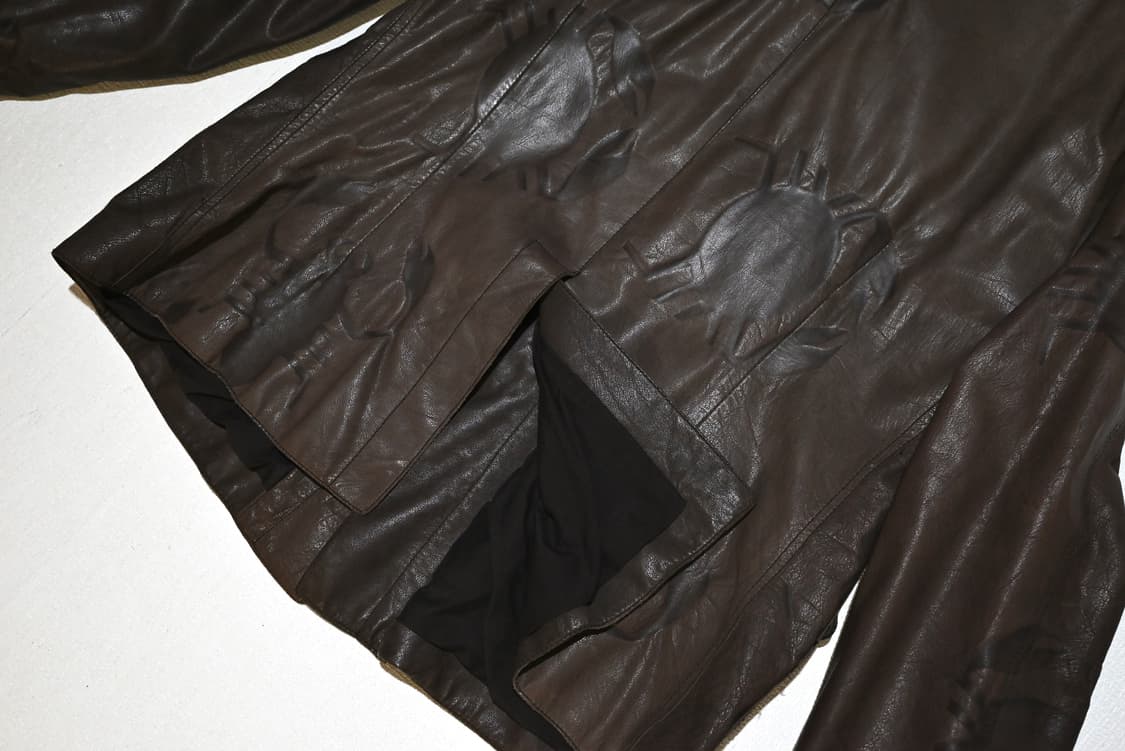 Emporio Armani 00s leather crab jacket 상품이미지8