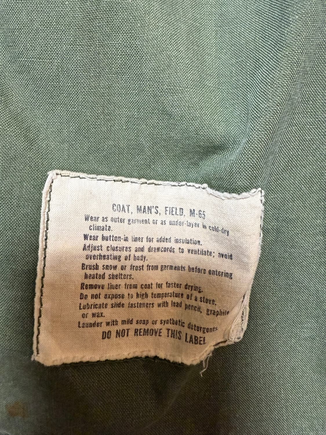 (m/s) 오리지널 2세대 m65 필드 자켓 상품이미지9