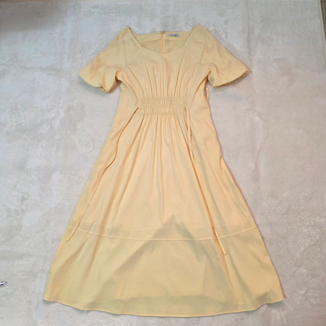 (M)여성 로엠 스퀘어넥 반팔 원피스  상품이미지1