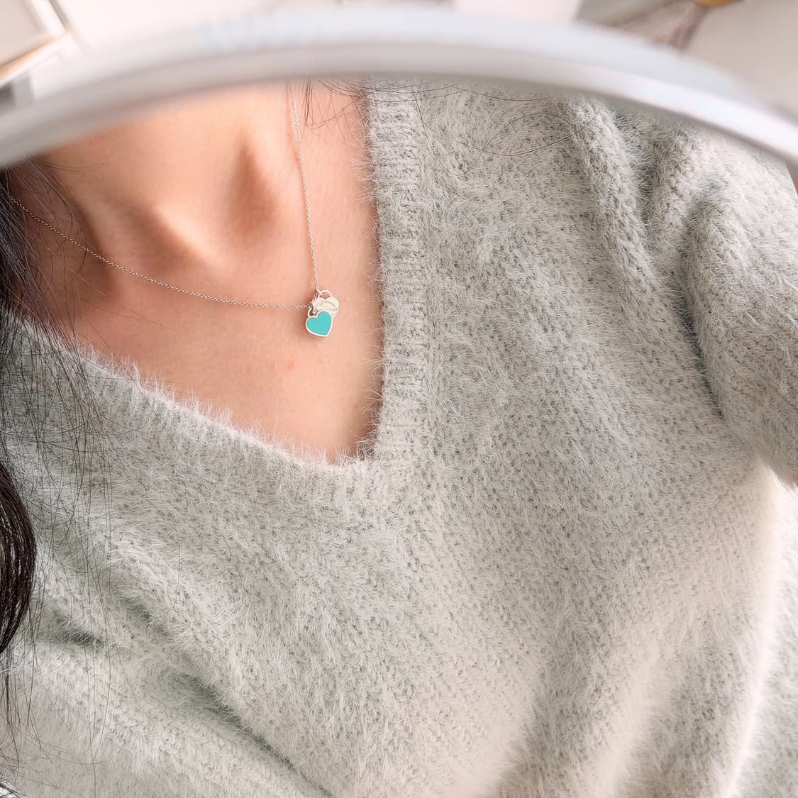 티파니 앤코 더블하트 목걸이  상품이미지7