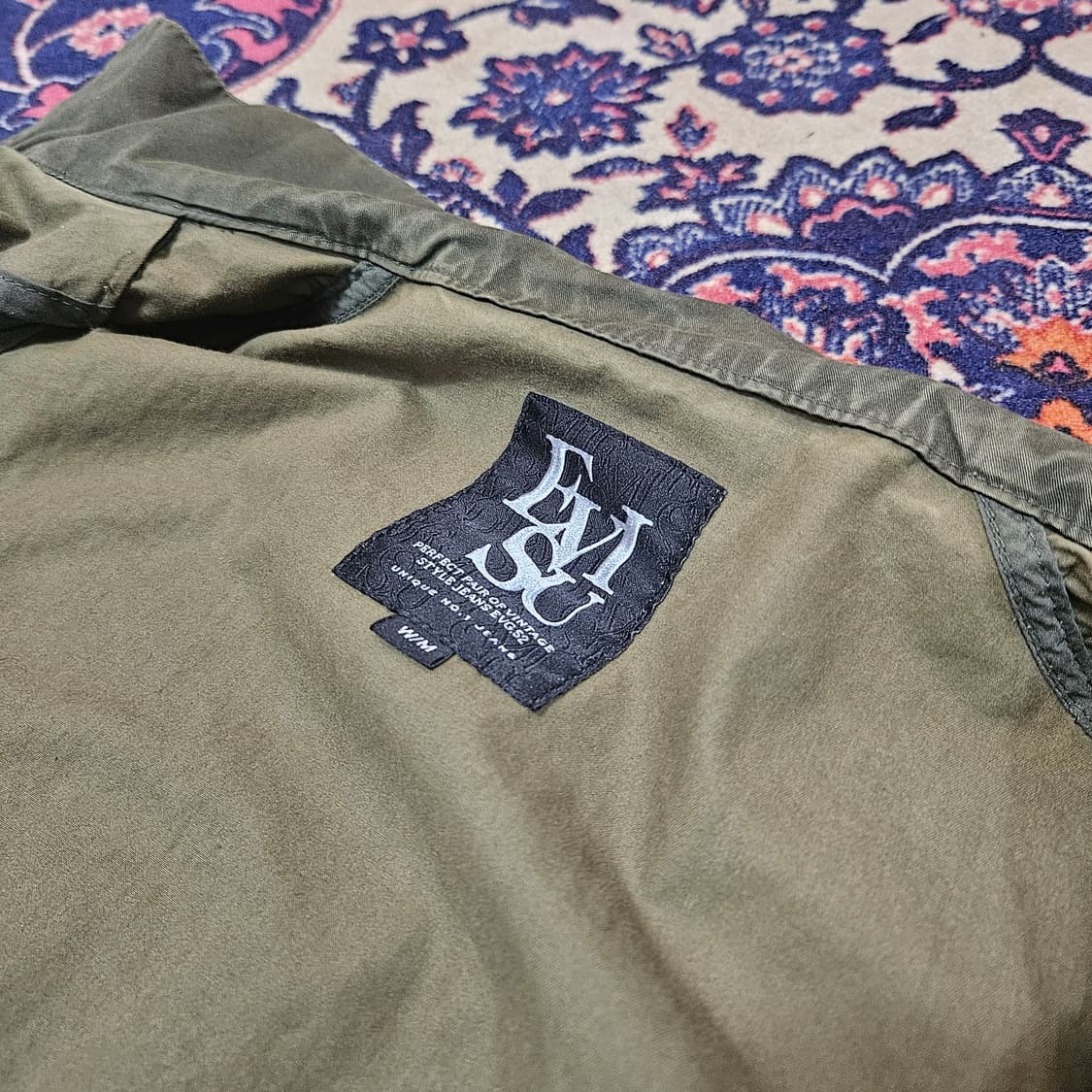 에비수(EVISU) 빈티지 허리스트렙 하프 야상 베스트 자켓  상품이미지7