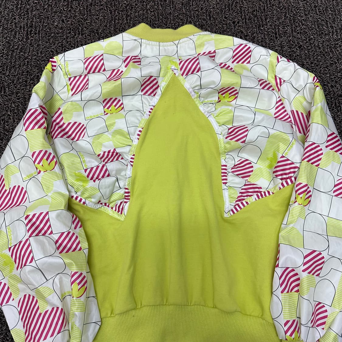 아디다스 형광 여성 트랙탑 집업 자켓 패턴 90(S) 상품이미지6