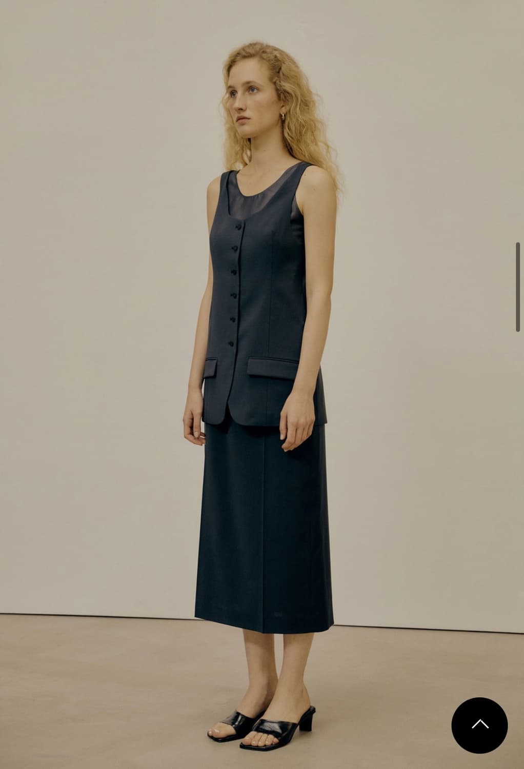 로우클래식 LAYERED SLIM VEST - BLUE GREEN  상품이미지2