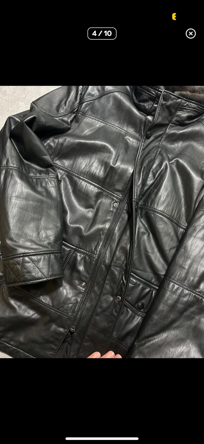 레노마 래빗 퍼 양가죽 빈티지 헌팅 자켓 105size 상품이미지4