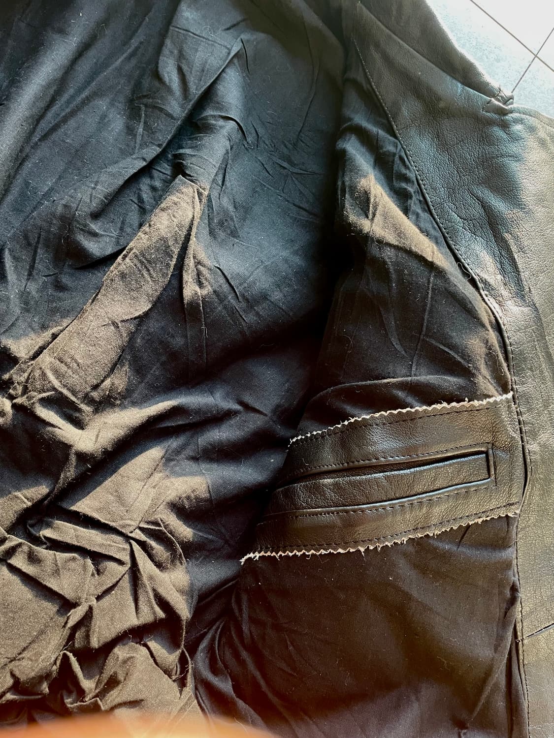 빈티지 소가죽 라이더자켓 상품이미지7