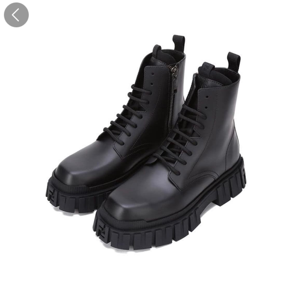 펜디 블랙 레이스업 워커 부츠 sz. 270 상품이미지1