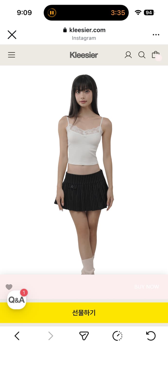 클리시어 크럼 도넛 슬리브리스 화이트 상품이미지3