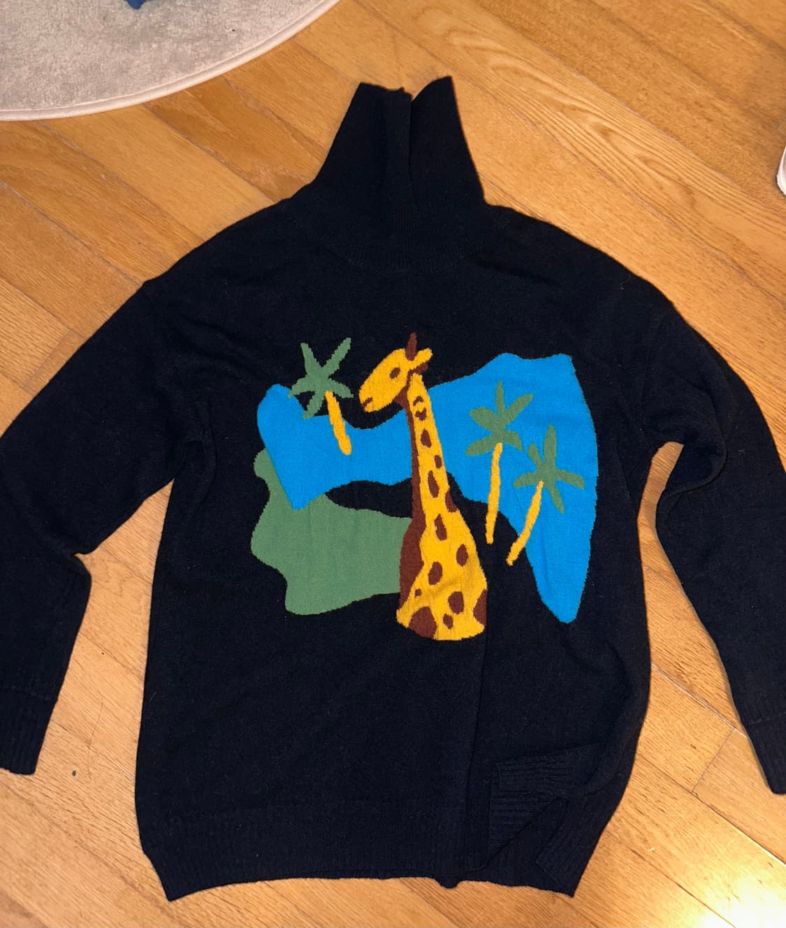베네통 목폴라 기린 니트 상품이미지1