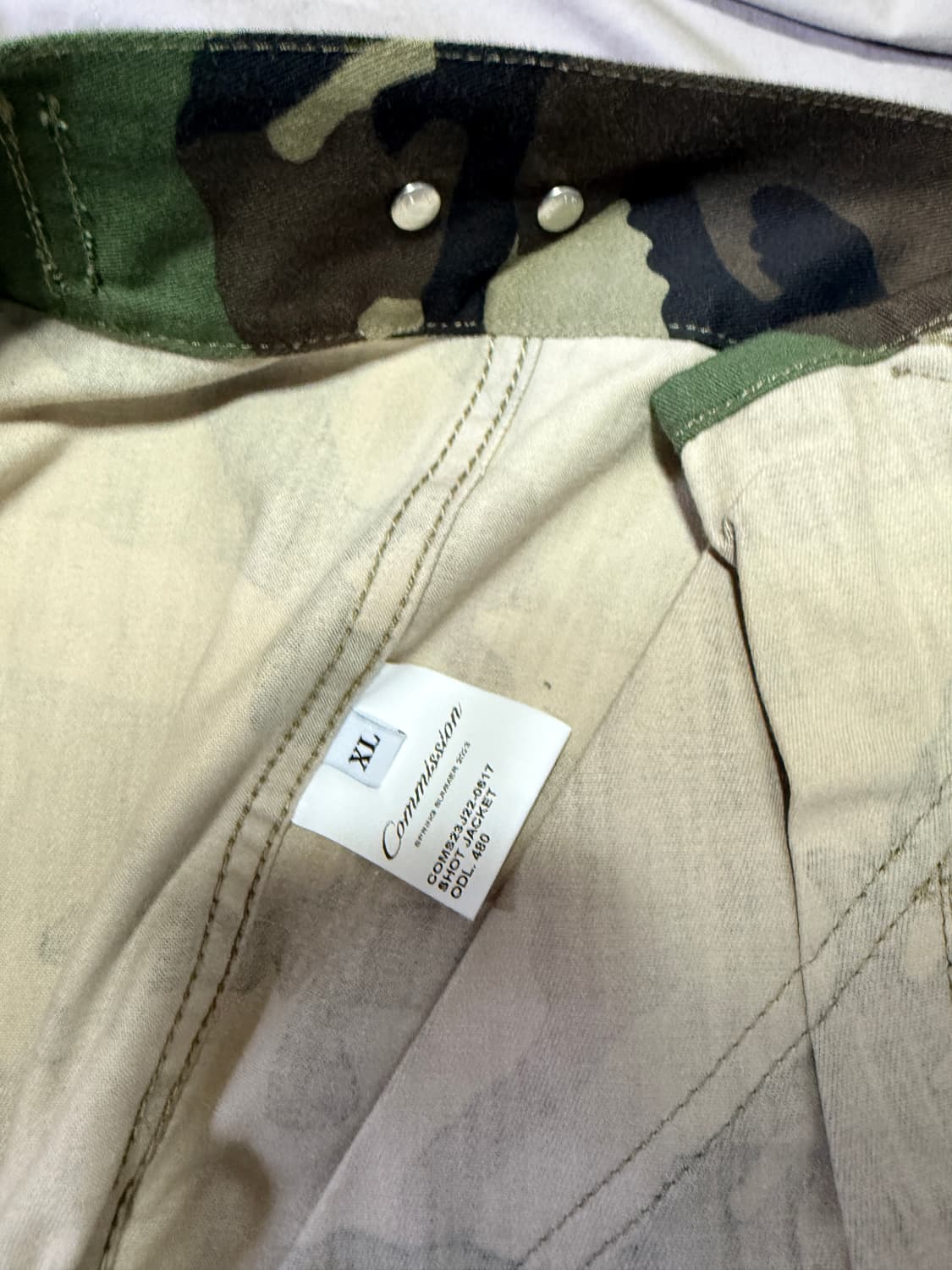 커미션 카모 숏 자켓 상품이미지3