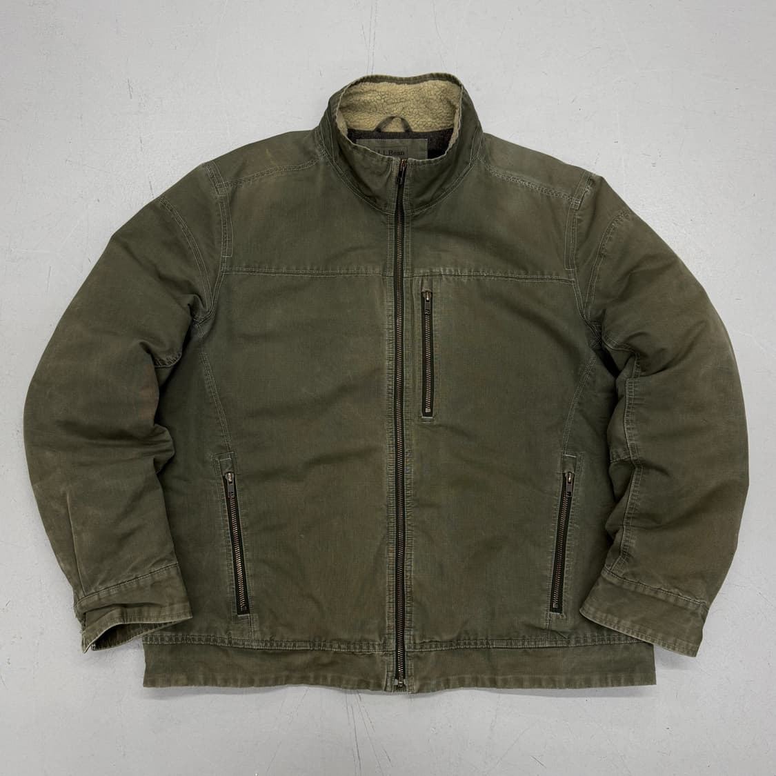 엘엘빈 캔버스 카키 밀리터리 워크자켓 상품이미지2