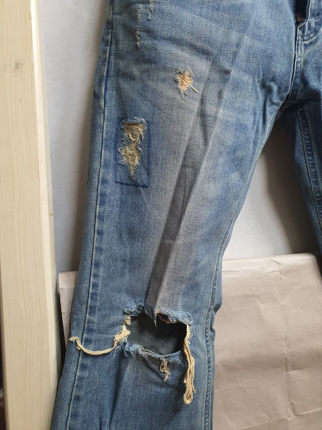 재패니즈 빈티지 워싱 무파 데님진 31 상품이미지2