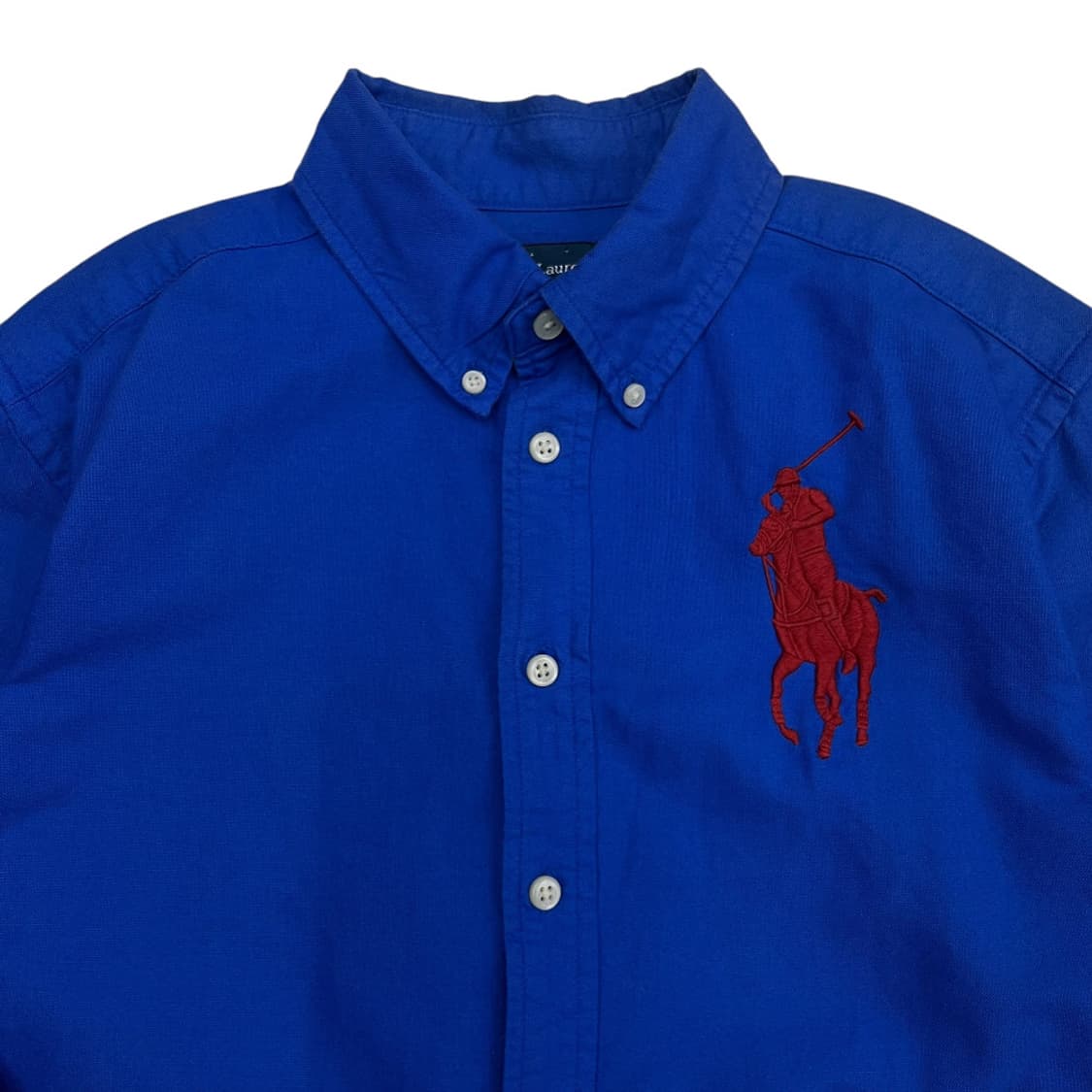 폴로 랄프로렌 빅포니 블루 셔츠 L 상품이미지4