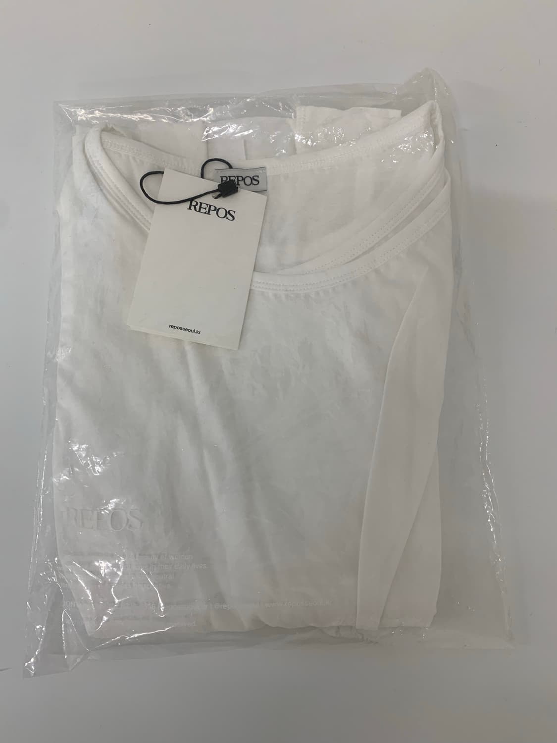 REPOS LAYERD WRAP SLEEVELESS T-SHIRTS  상품이미지7