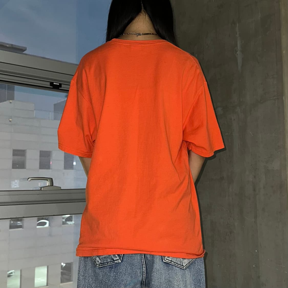 Stussy orange t-shirt 상품이미지4