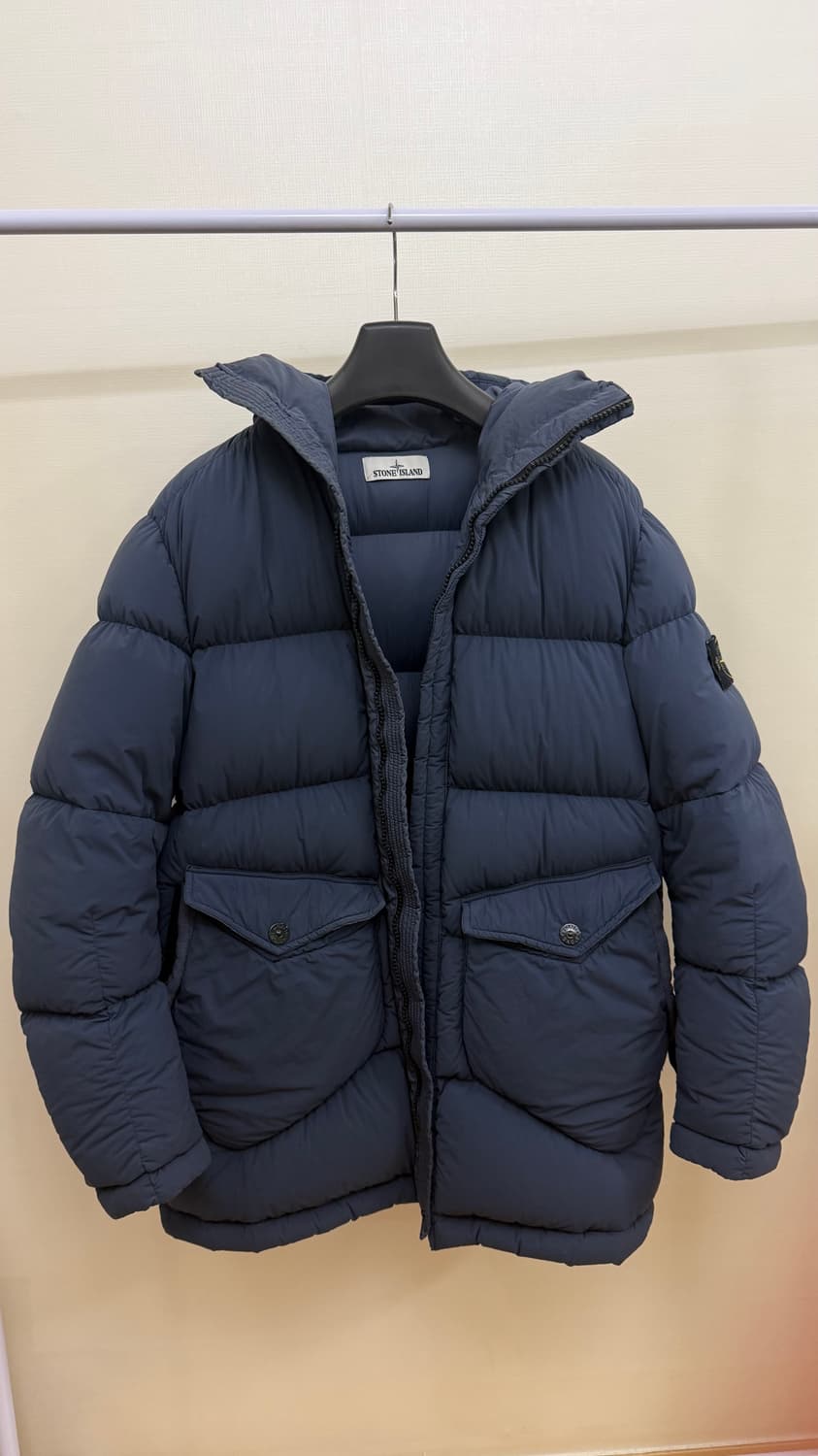 (M/100) 스톤아일랜드 오가닉 필 텔라 패딩 네이비 상품이미지1