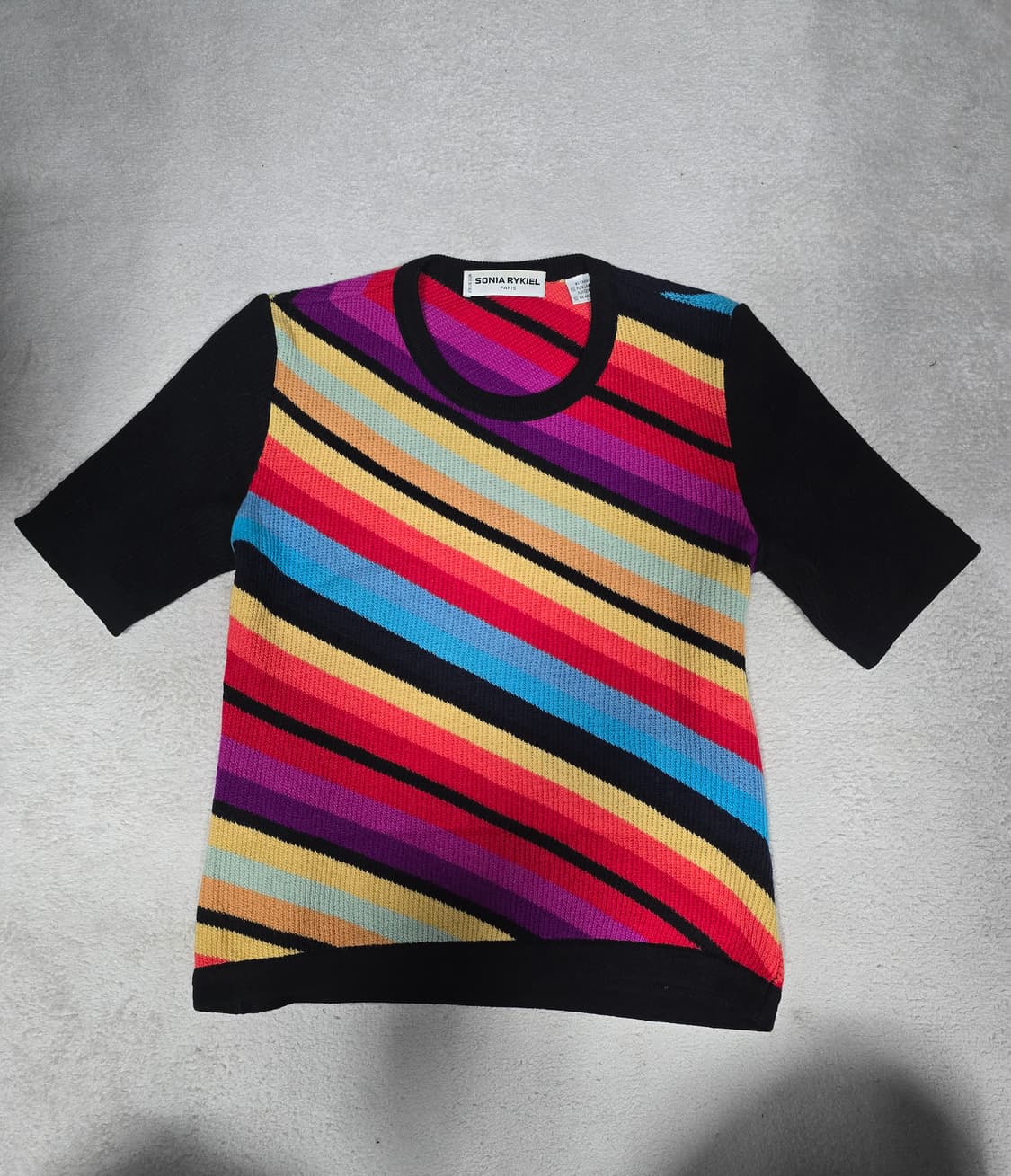소니아리키엘 멀티컬러 스트라이프 울 니트 42 상품이미지2