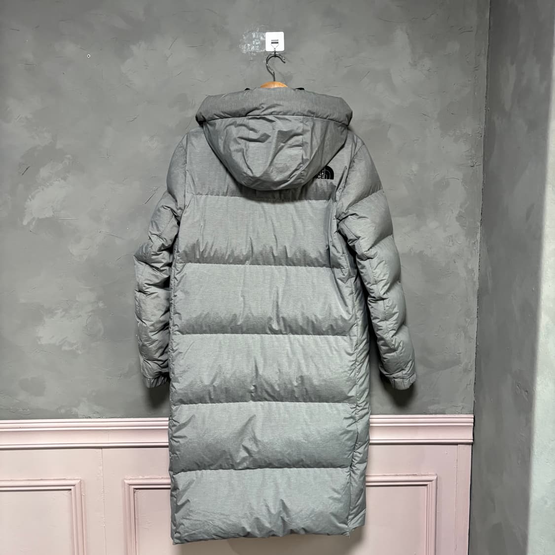 노스페이스 구스다운 롱패딩 그레이 상품이미지4